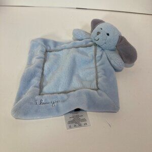 Wendy Bellissimo Blue Puppy Dog Lovey Security Blanket Baby Plush I Love You